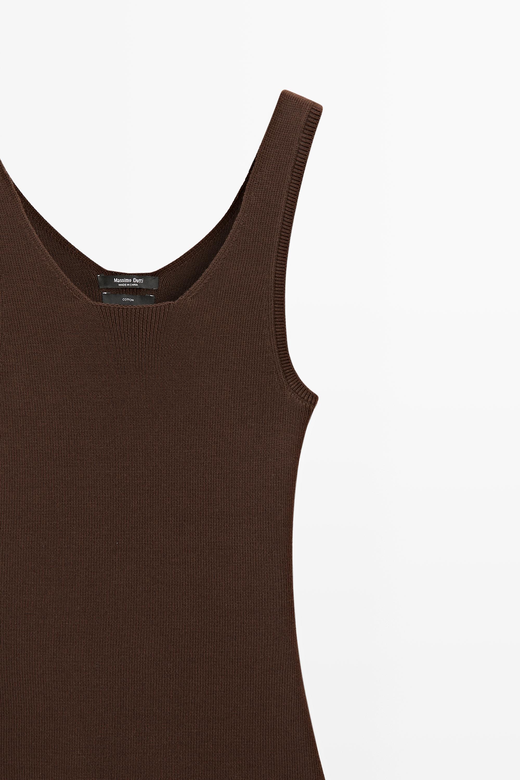100% cotton ribbed tank top